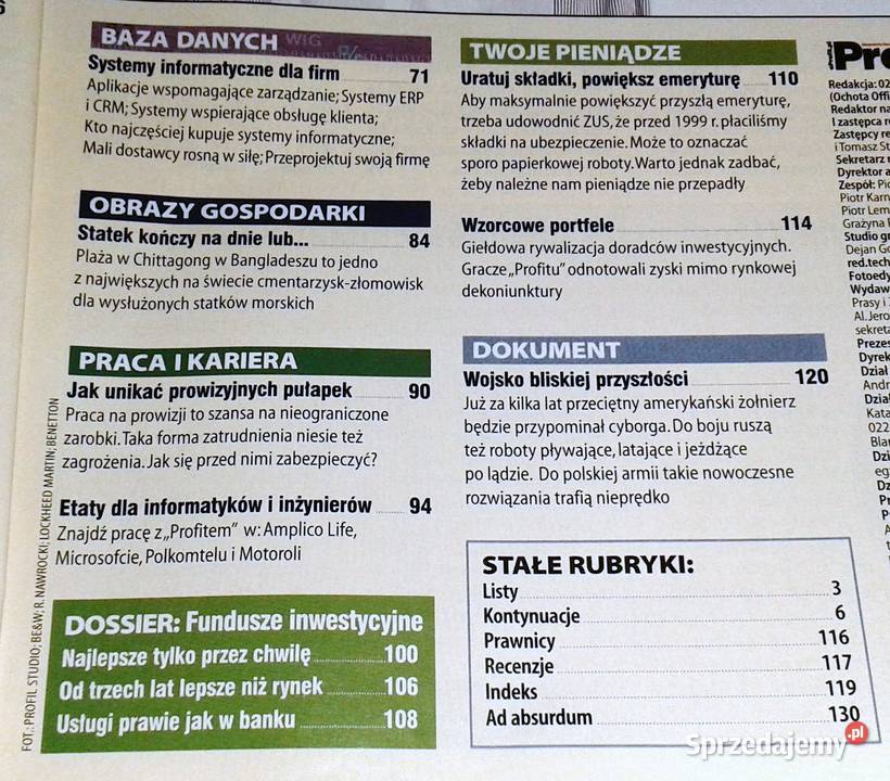 Profit 3 2003 Biznes ekonomia sprzedam