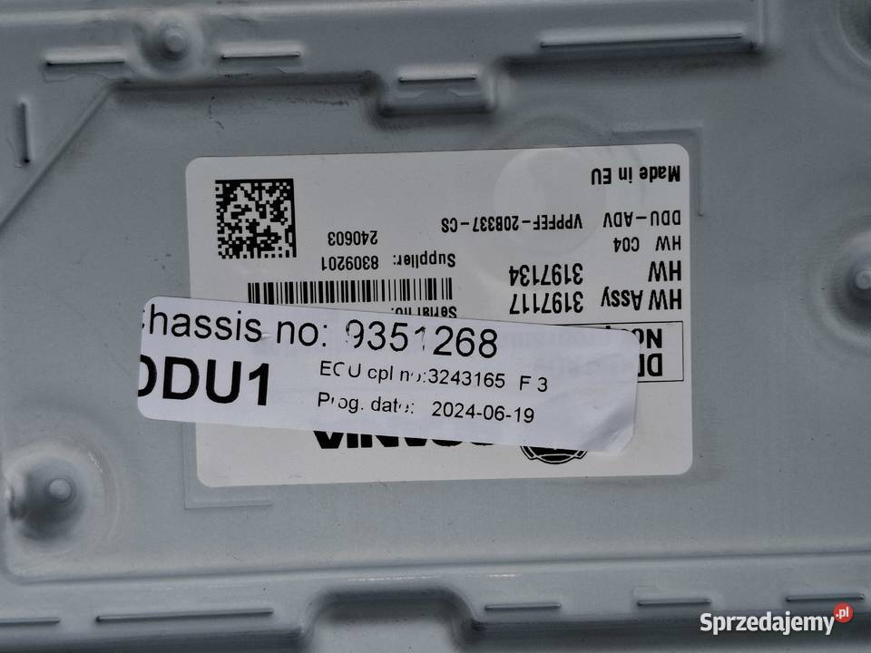 SCANIA EURO 6 MODUŁ STEROWNIK DDU1 DDU ADV lubuskie Bieleń