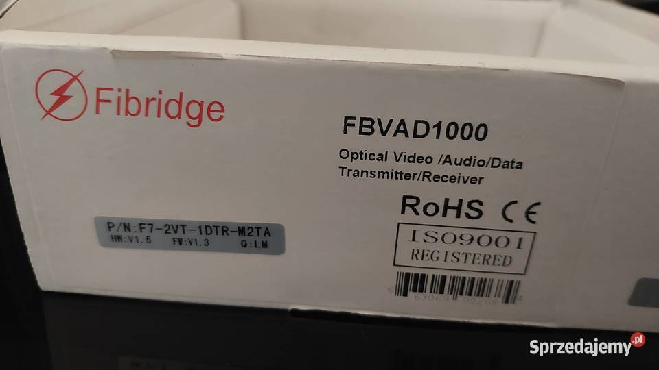 Konwerter światłowodowy FBVAD1000 F72VT1DTRM2TA Wrocław sprzedam
