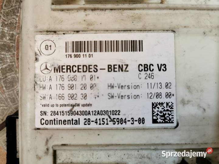 Moduł komfort MERCEDES A 1769001101 Motoryzacja wielkopolskie
