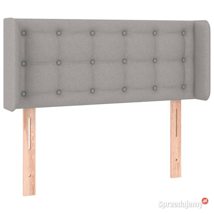 Zagłówek do łóżka z LED jasnoszary 93x16x7888 Ramy i stelaże Warszawa