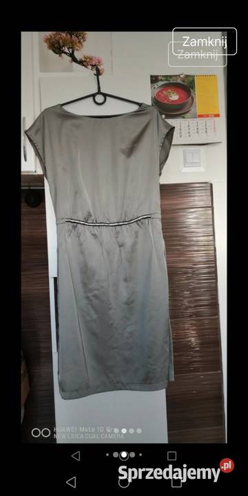 Szara sukienka damska Moszczenica