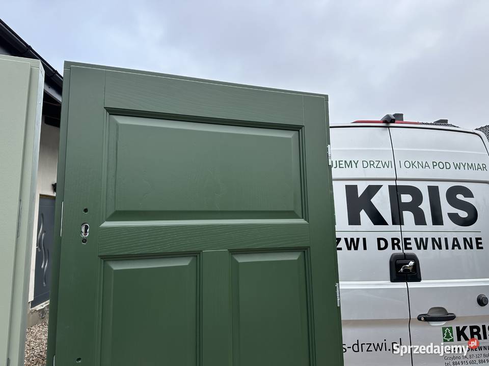 Drzwi wewnętrzne klatkowe RĘKI drewniane Cała Drzwi wewnętrzne Grzybno