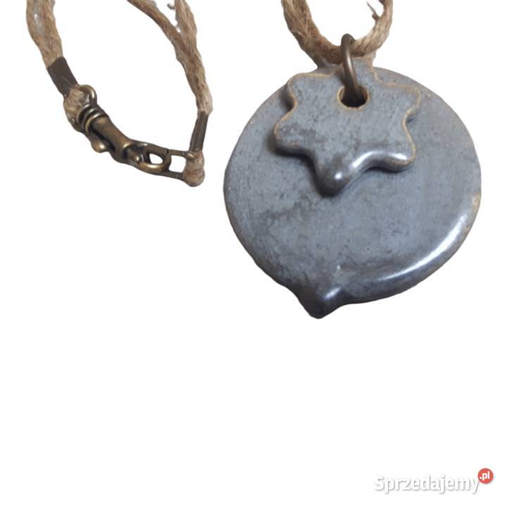 Naszyjnik ceramiczny ręcznie wykonany