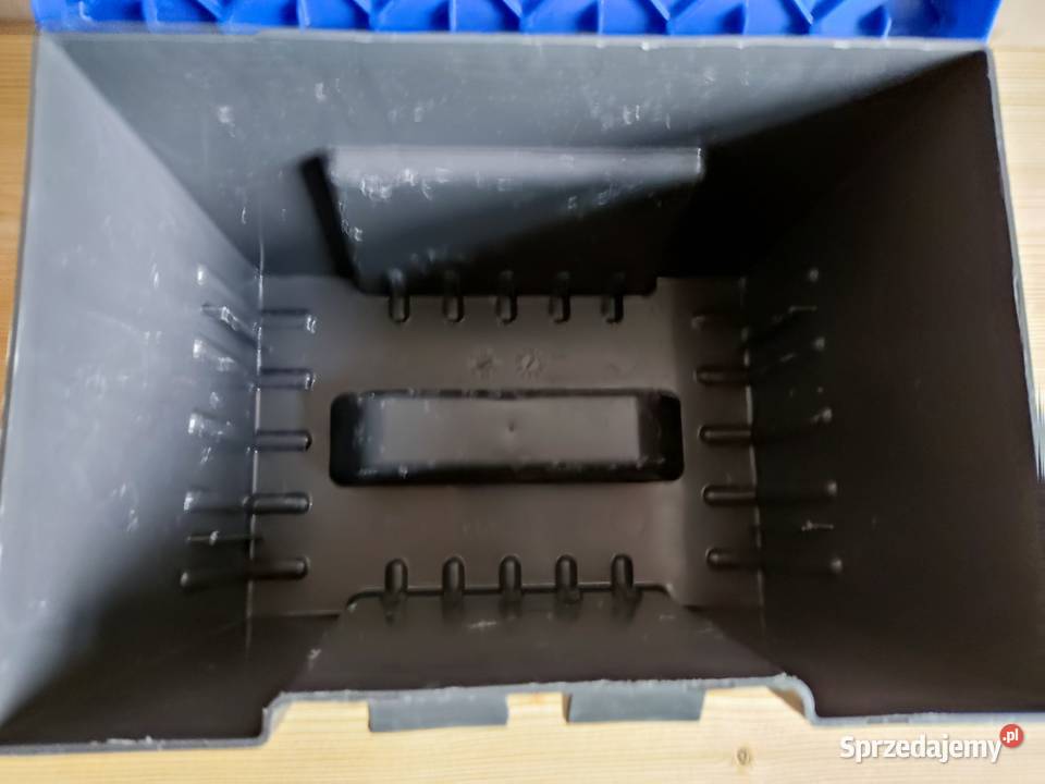 Skrzynka plastikowa uniwersalna szaro niebieska Głuchołazy