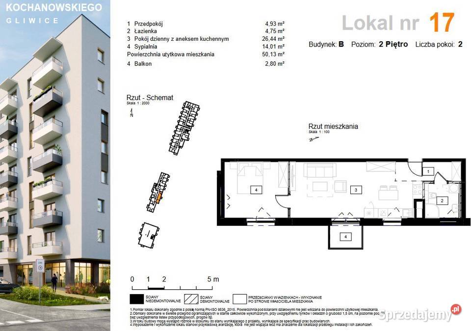 2695m2 1 do 4 pokoi os Kochanowskiego BEZ śląskie Gliwice