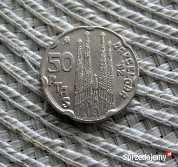 Hiszpania 50 Peset 1992r Olimpiada Barcelona Kalisz
