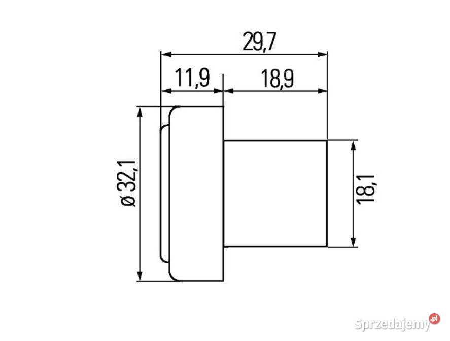 Obrys przedni LED Biały Przysieka Polska
