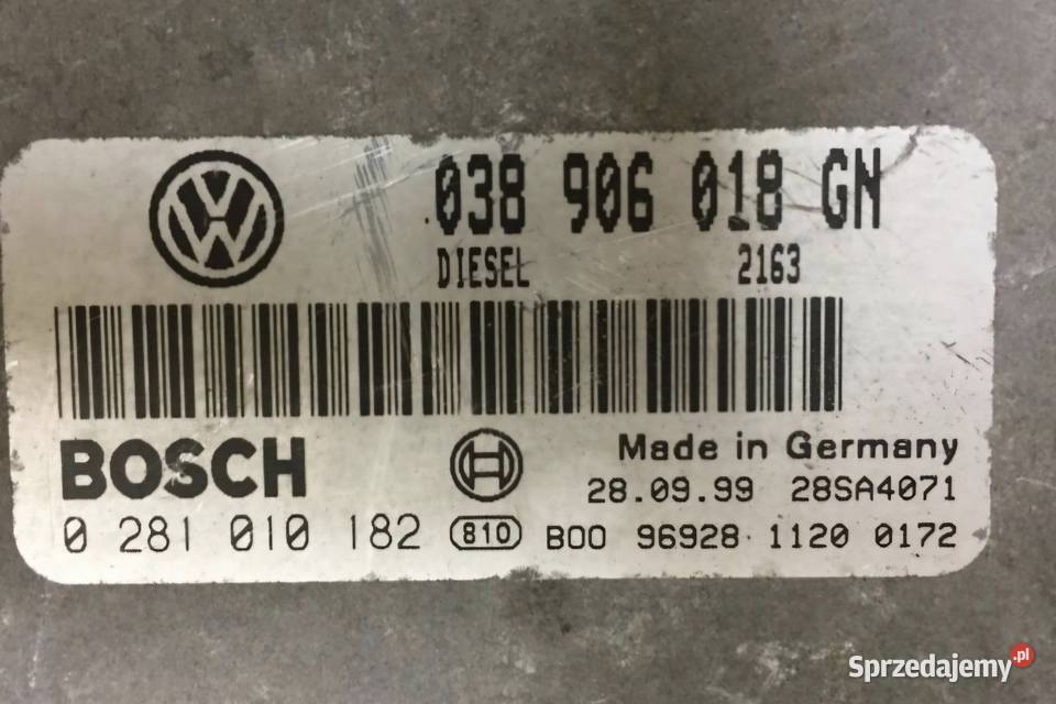 STEROWNIK SILNIKA SKODA OCTAVIA I 19 TDI AHF sprzedam