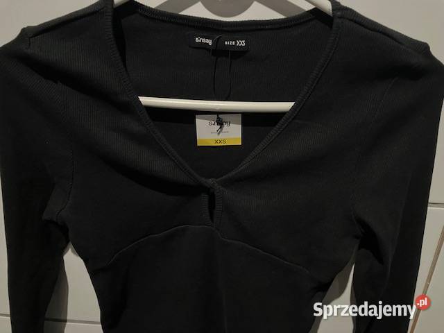 czarna bluzka xxs 32 sinsay Toruń