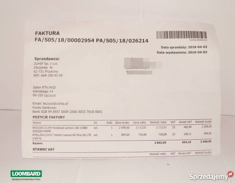 laptop lenovo 80QQ sprzedam