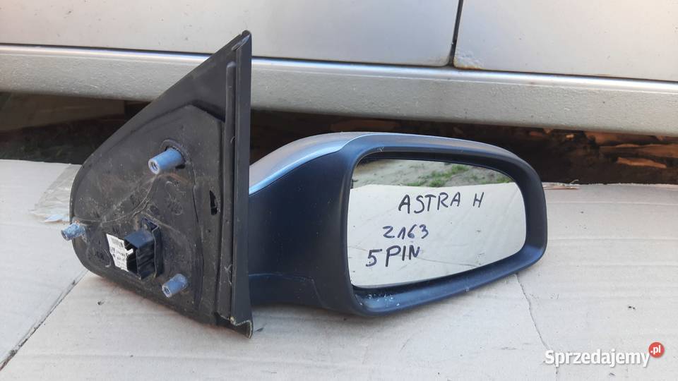 lusterko zewnętrzne prawe OPEL ASTRA H lak Z167 dolnośląskie Dębno
