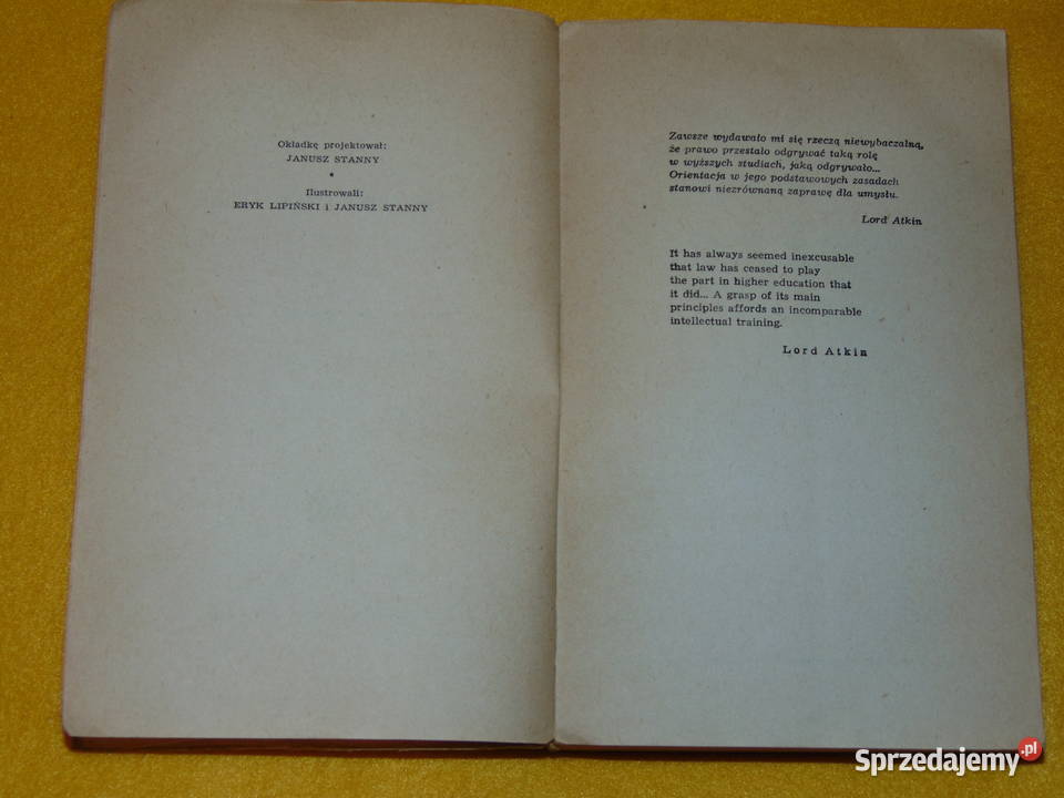 LEX paragrafy i żywi ludzie Jerzy Sawicki Rok wydania 1965 Lublin