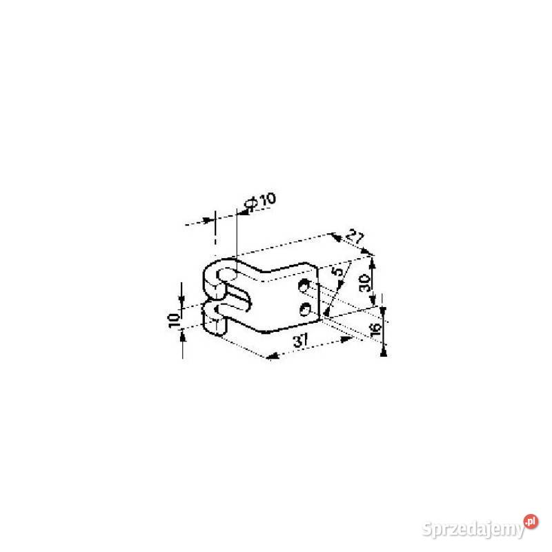 Uchwyt 90 zamka nastawnego 11763 małopolskie Kamionna