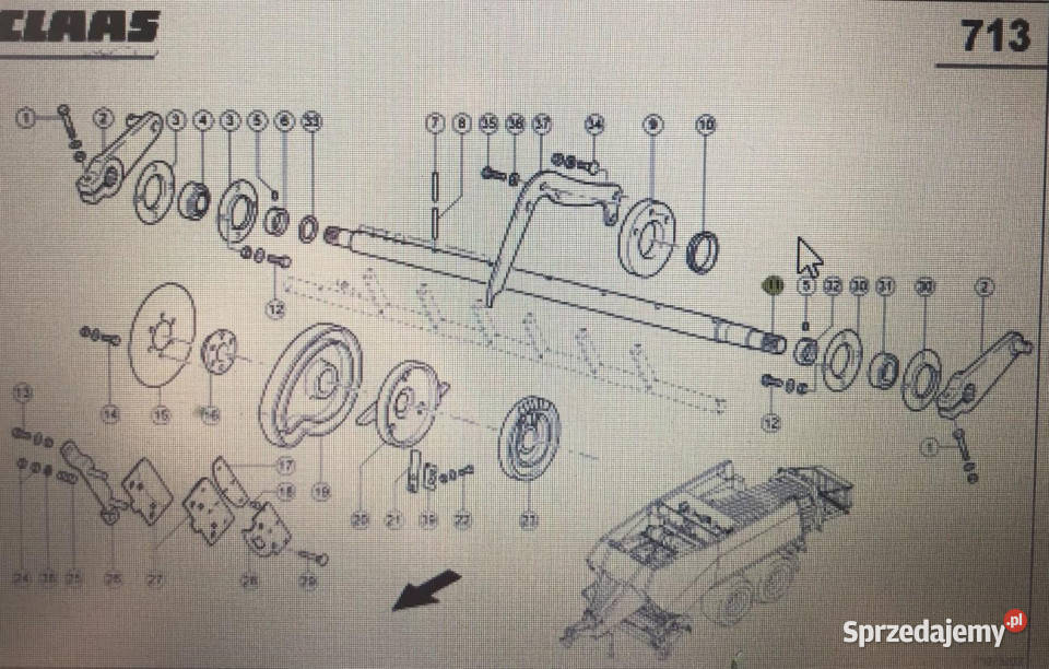 CLAAS 00 0832 064 0Claas wałek słupaczaClaas Jastrzębniki sprzedam