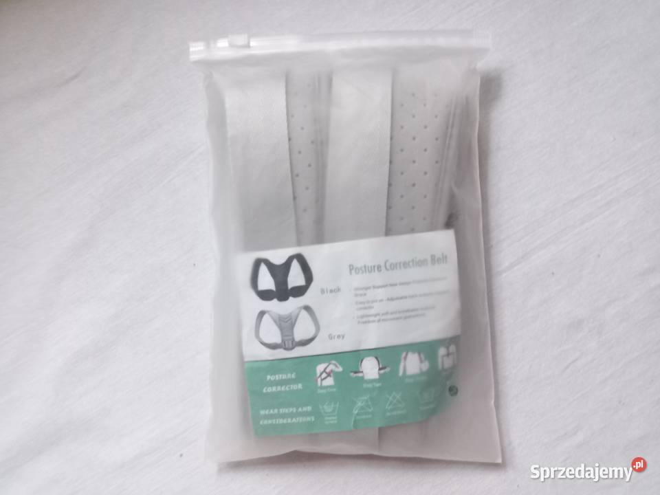Korektor postawy Pas regulowany Szary r L Unisex Białystok