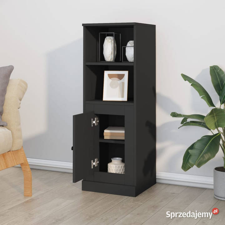 Szafka czarna 36x355x1035 materiał Warszawa