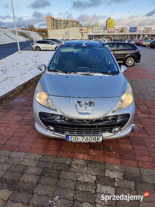 Peugeot 207 SW 16 HDi 90 2008 Klima Panorama ESP przyciemniane szyby Wałbrzych