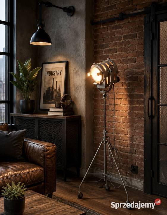 Lampa filmowa PRL 1963 r loft Vintage Poznań