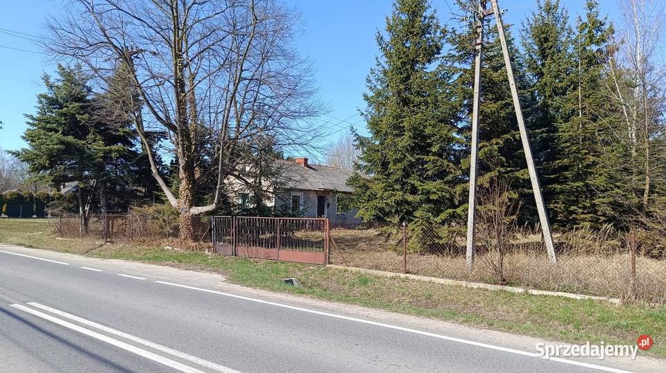 Działka z domkiem do remontu Prace Małe mazowieckie