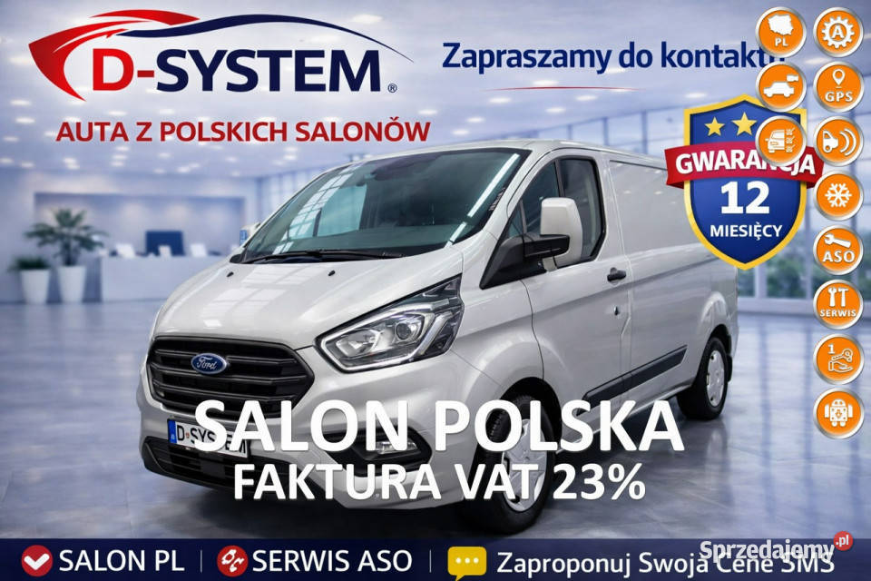 Ford Custom 2023r LONG Furgon fvat SUPER STAN podlaskie Białystok