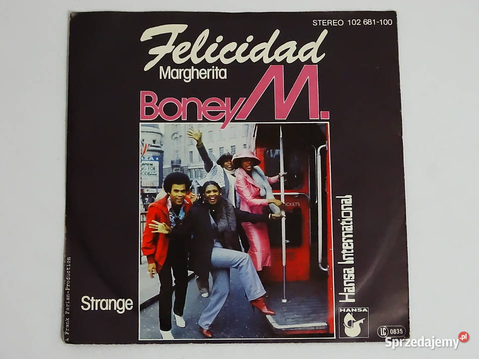 Boney M Felicidad Margherita Label Hansa 102 681 Biłgoraj
