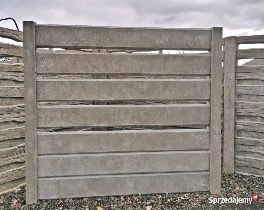 NOWOCZESNE ogrodzenie betonowe Miękowo