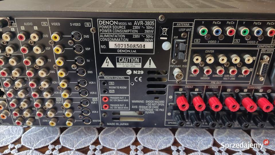Amplituner DENON AVR3805 Super sprzęt Koziegłowy