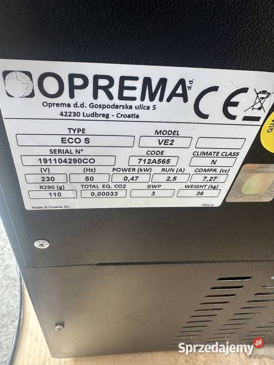 Schladzarka Piwa OPREMA ECO S VE2 warmińsko-mazurskie Dywity