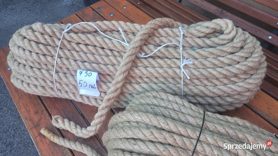 Linka jutowa sznurek fi10mm 20mb lina konopna Warszawa