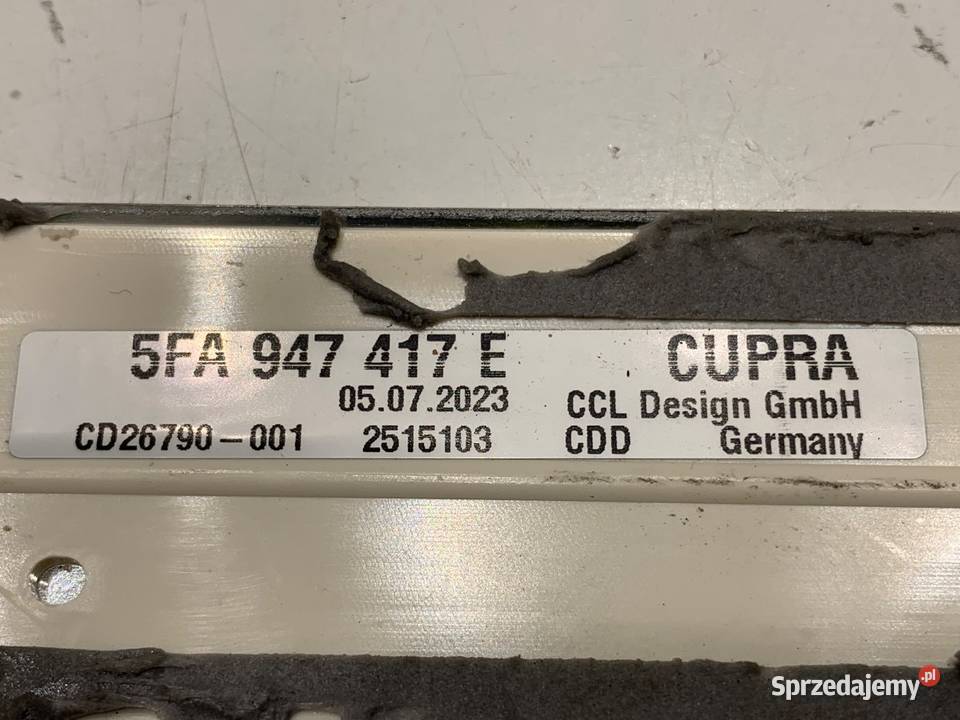 LISTWA NAKŁADKA PROGOWA LED CUPRA ATECA podkarpackie