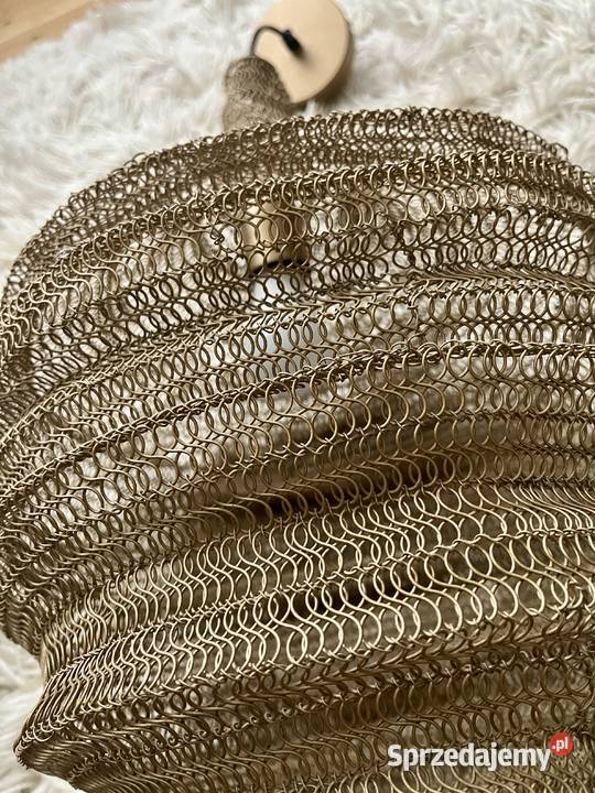 Lampa wisząca mosiężna siatka kokon Nest cocoon Warszawa