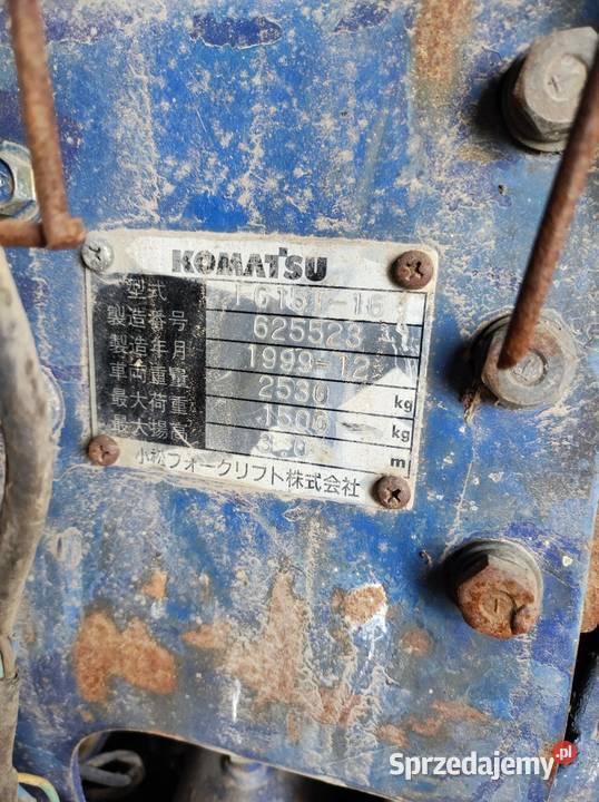 Wozek widlowy komatsu