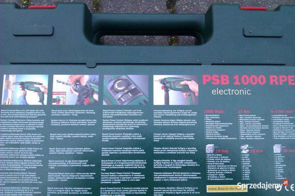 Nowa Wiertarka BOSCH PSB 1000RPE 1000W z Warszawa