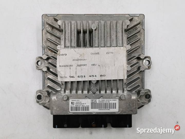 Sterownik Silnika Citroen C4 20 HDI SW9665145180 mazowieckie Wyszków