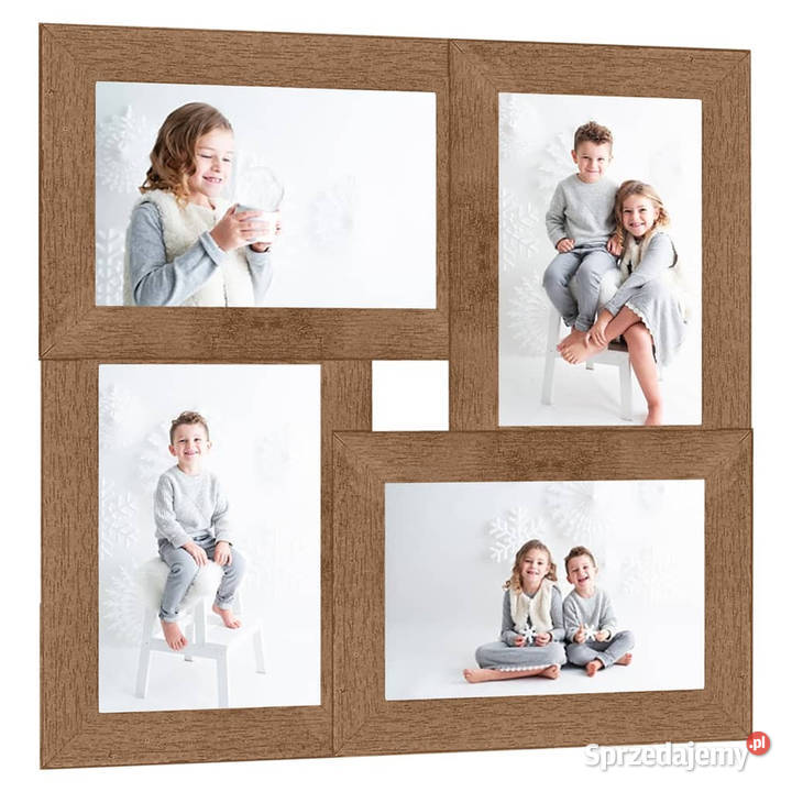 Ramka na 4 zdjęcia 10x15 jasnobrązowa MDF mazowieckie Warszawa
