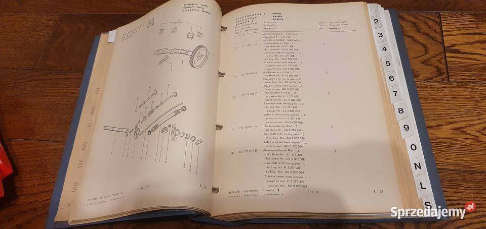 vw typ 181 kubelwagen katalog części 1971 Łódź
