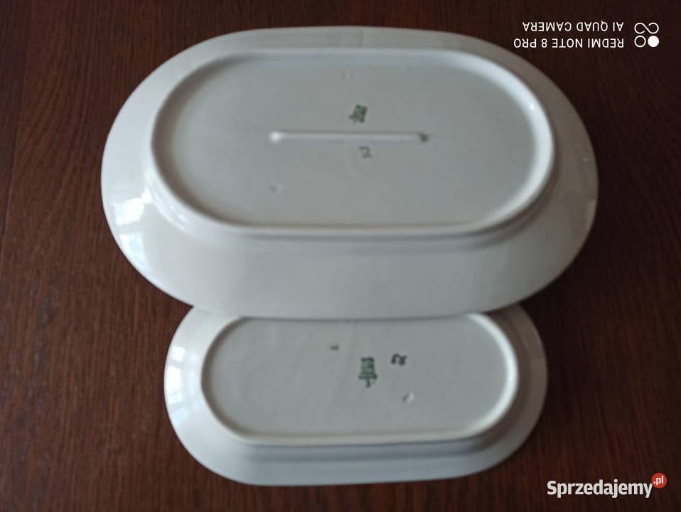 Półmiski porcelana Włocławek 2 33x22 24x13 Białystok