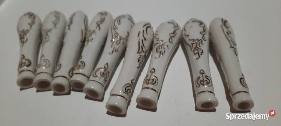 Porcelanowe uchwyty do sztućców Ćmielów 37 k55 Warszawa