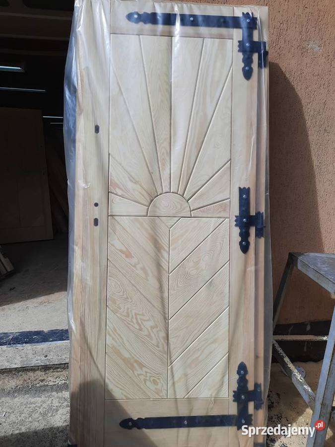Drzwi zewnętrzne drewniane Gralskie 90 Krosno