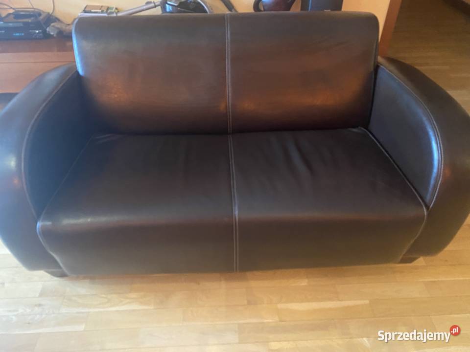 Kanapa Sofa Tapczan Skórzana Ładny Stan 160cm