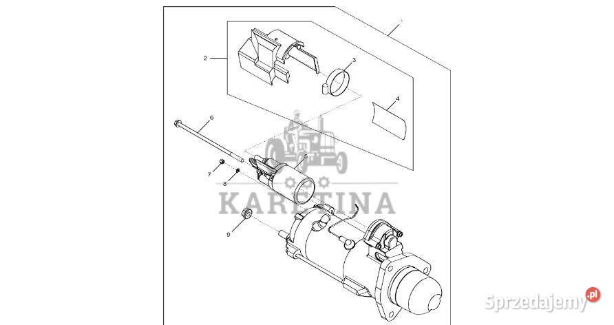 John Deere 9470RX Przełącznik RE515728 Silnik Jastrzębniki