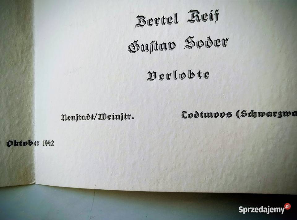 Ogłoszenie o zaręczynach