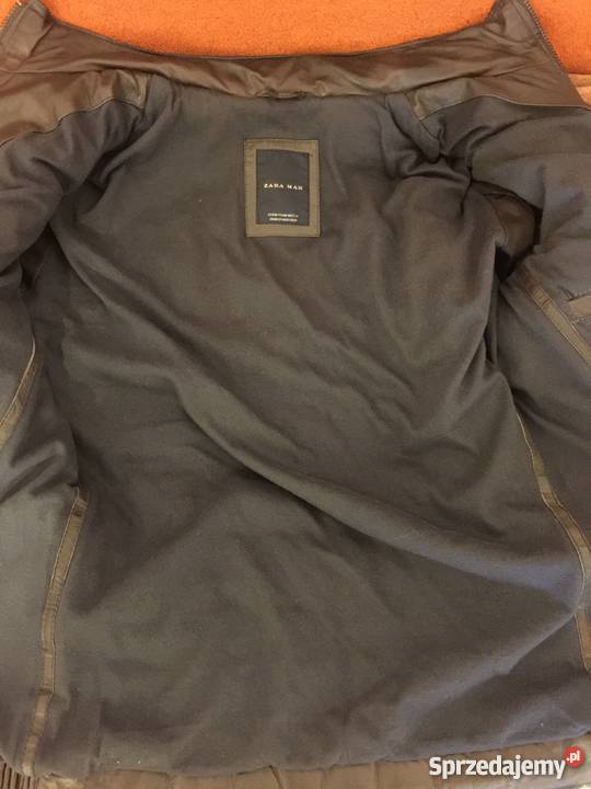 Kurtka Pikowana ZARA MAN Limited Skóra Naturalna Kielce
