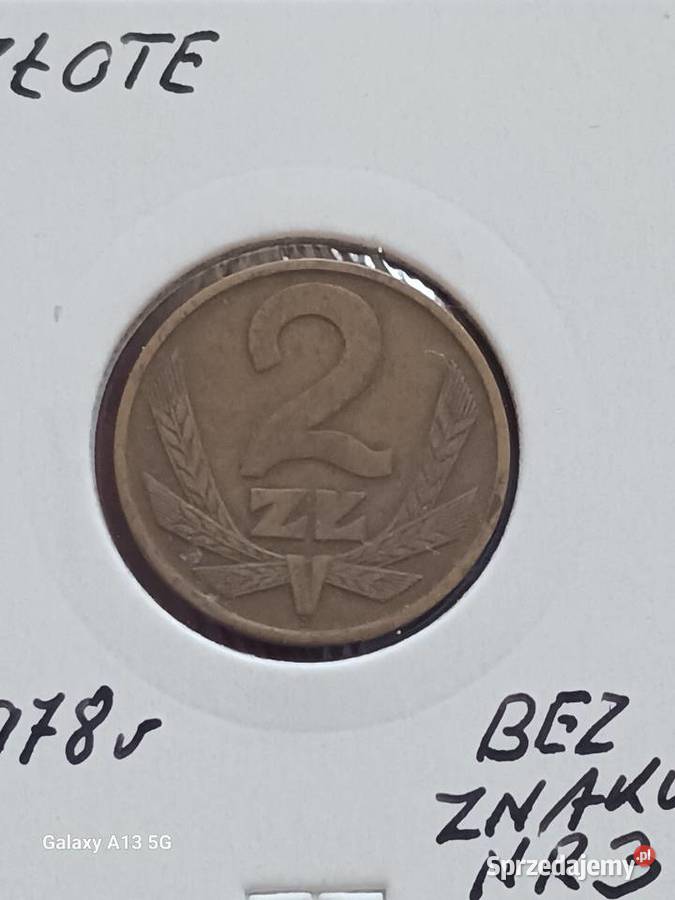 2 złote 1978 r bez znaku mennicy 3 najniższy Numizmatyka Konin