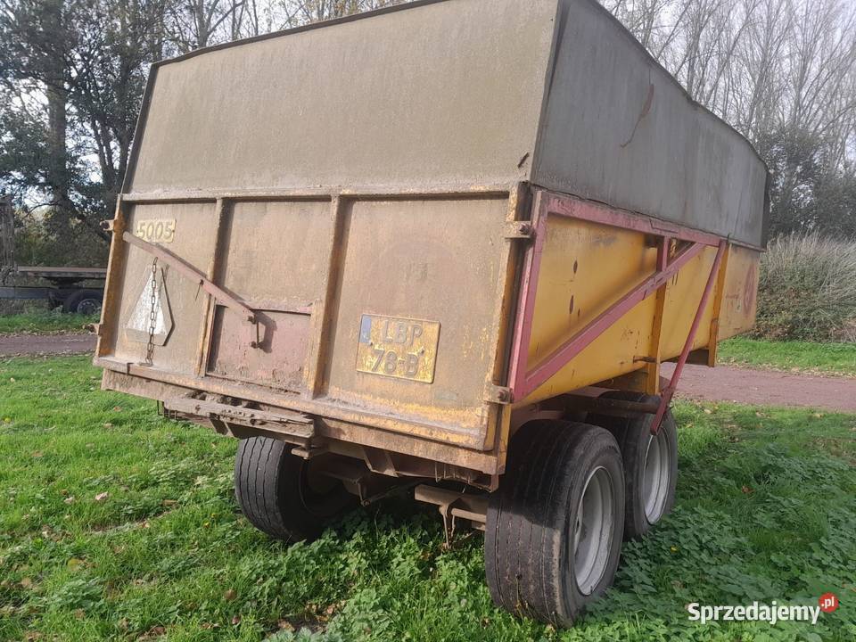 Przyczepa skorupa Mullie 10 ton nieuszkodzony Ostrów Mazowiecka