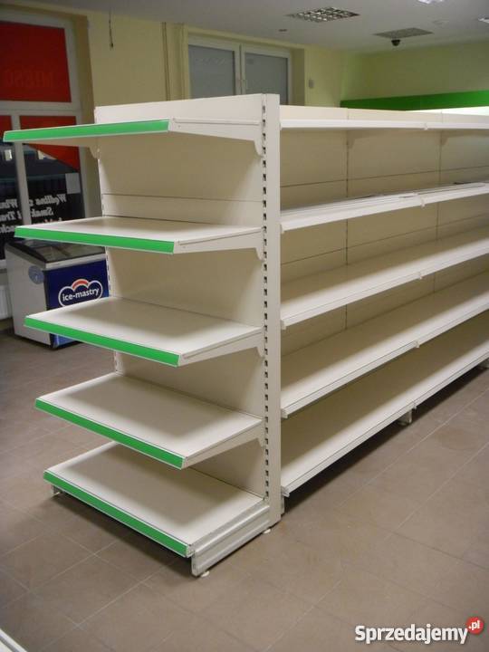 REGAŁY SKLEPOWE METALOWE gondola środkowy regał
