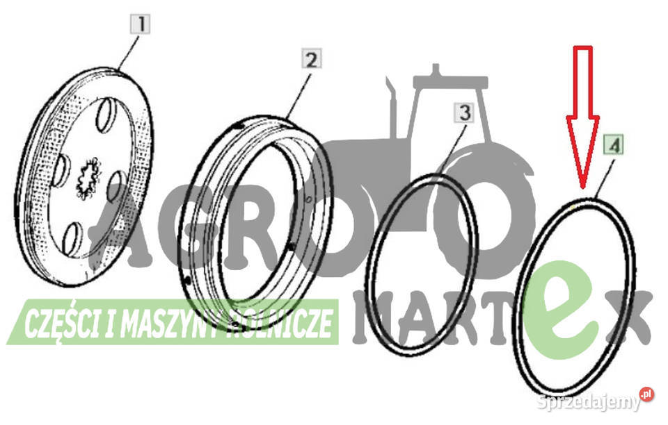 R50704 T22103 ORING USZCZELNIACZ DUŻY JD Wichrów