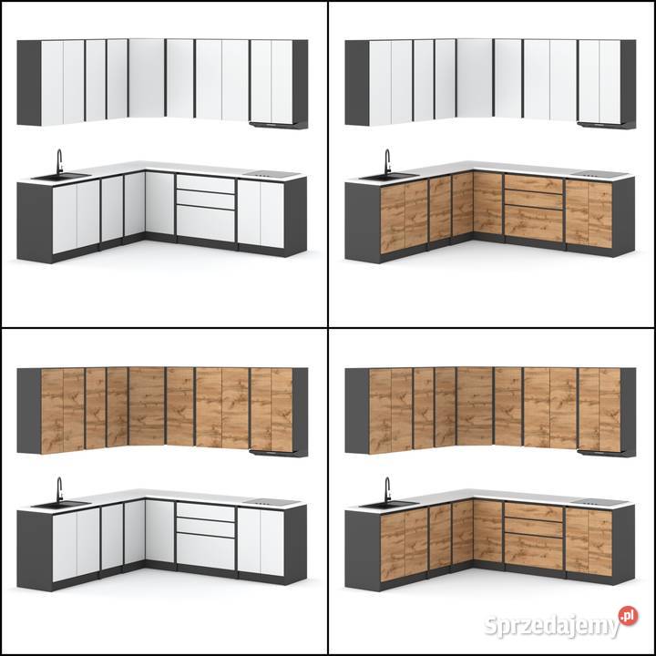 Meble Kuchenne Narożne Modułowe Zestaw Bella Elbląg