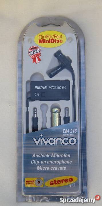 Mikrofon Stereo  klips Vivanco EM 216